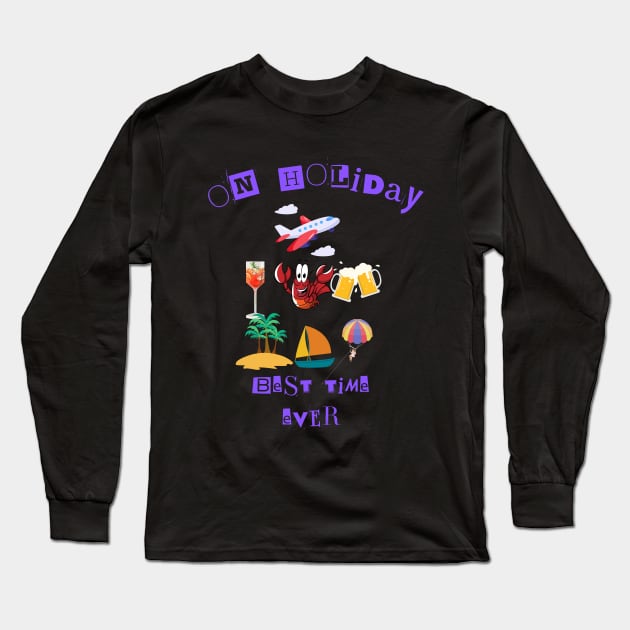 Holiday funny food drink friend  fun Long Sleeve T-Shirt by fantastic-designs